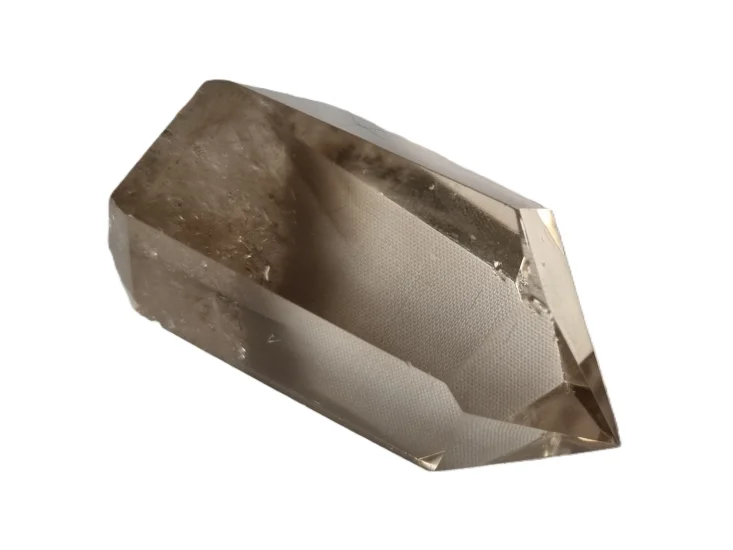 (image for) Smoky Quartz: polished point - phantom (Madagascar)