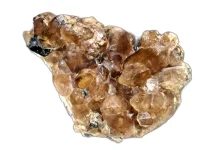 (image for) Smoky Quartz with Tourmaline: crystal cluster - DT