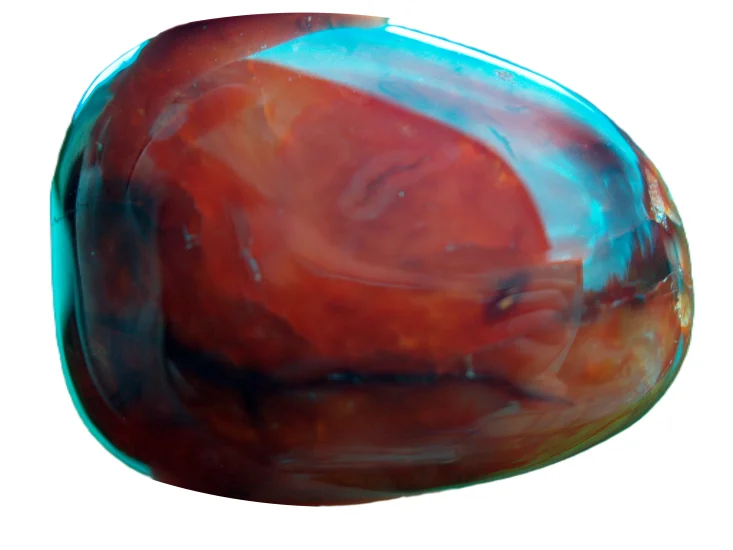 (image for) Carnelian: polished pebble (Madagascar)