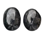 Tourmaline - Black: polished pieces (pair) (Madagascar) (image for) Tourmaline - Black: polished pieces (pair) (Madagascar)