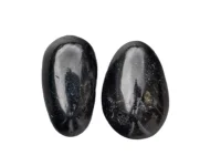 Tourmaline - Black: polished pieces (pair) (Madagascar) (image for) Tourmaline - Black: polished pieces (pair) (Madagascar)