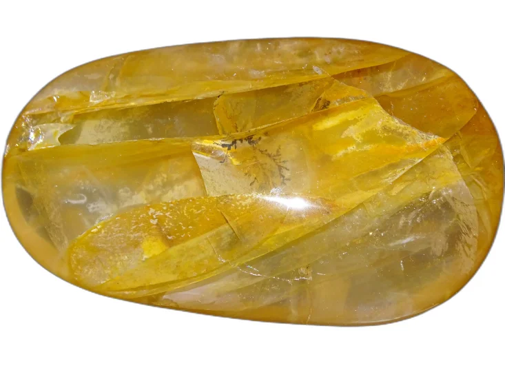(image for) Dendritic Quartz: polished pebble (Madagascar)