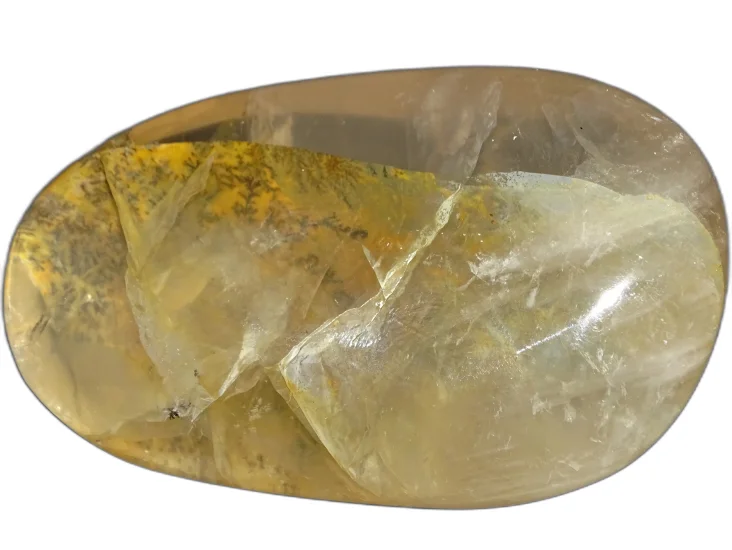 (image for) Dendritic Quartz: polished pebble (Madagascar)