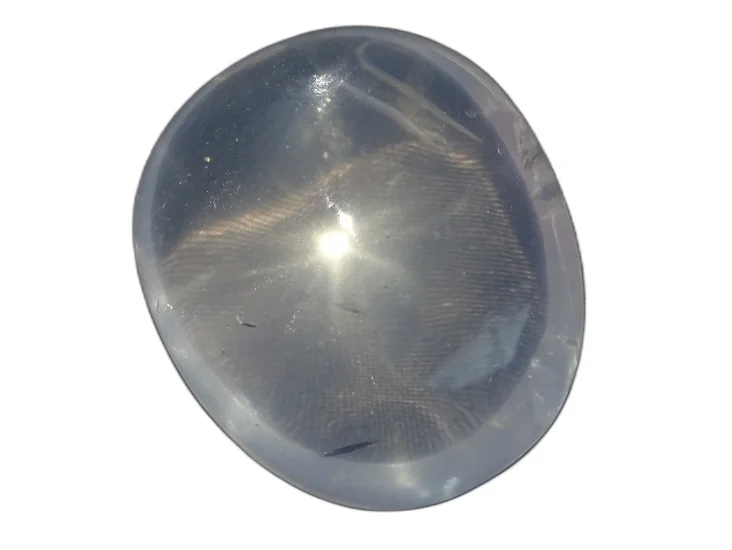 (image for) Girasol - White: polished pebble (Madagascar)