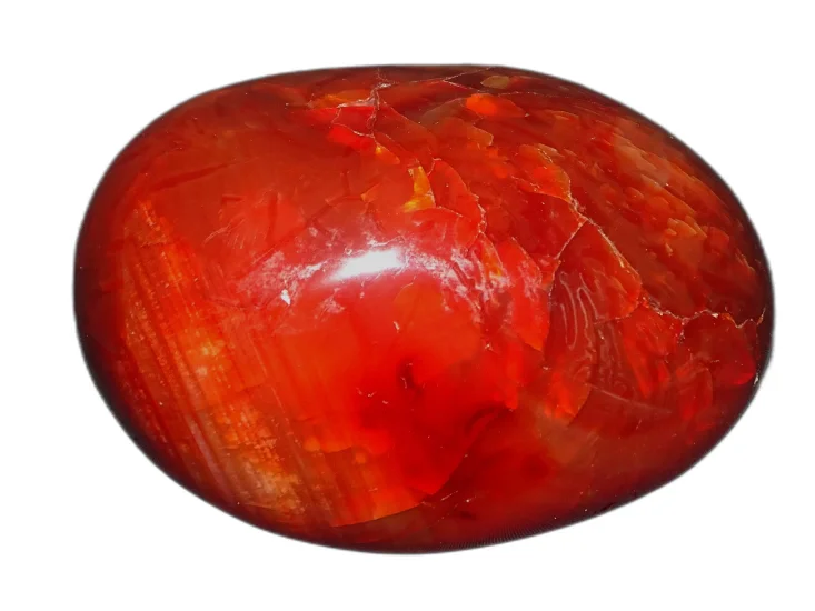 (image for) Carnelian: polished pebble (Madagascar)