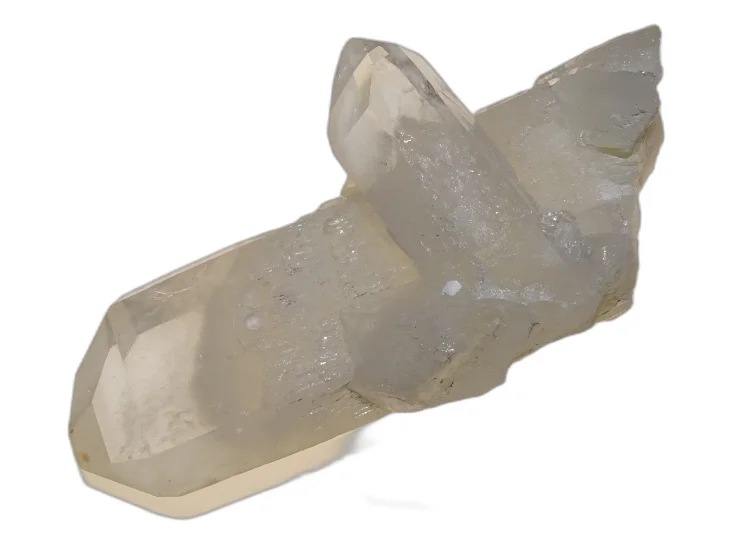 (image for) Candle (Celestial) Quartz: crystal cluster - White Phantom