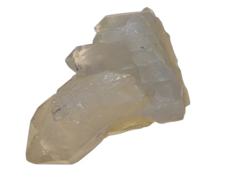 (image for) Candle (Celestial) Quartz: crystal cluster - White Phantom