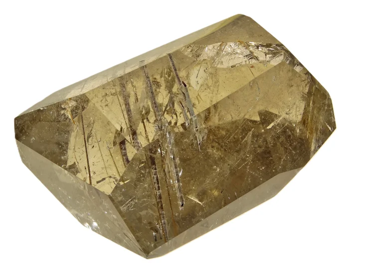 (image for) Rutilated Smoky Quartz: polished shape (Madagascar)