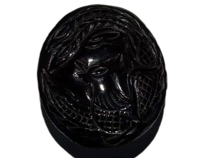 (image for) Tektite - Black: polished carving