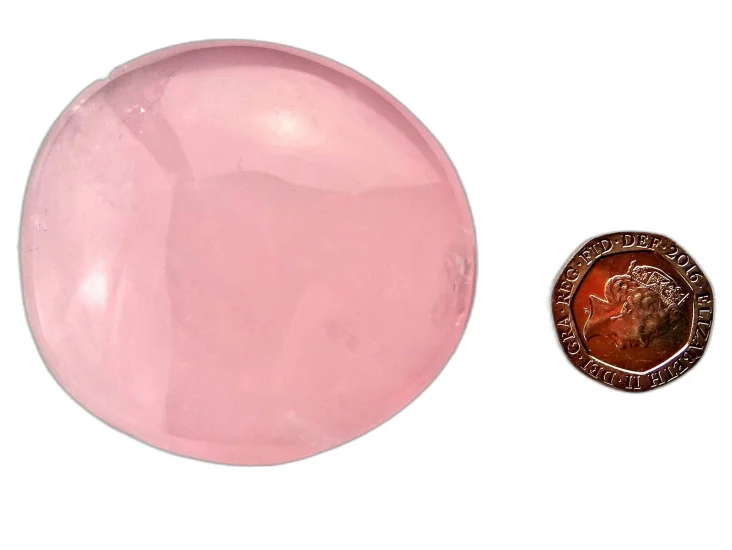 (image for) Rose Quartz: polished pebble (Madagascar)