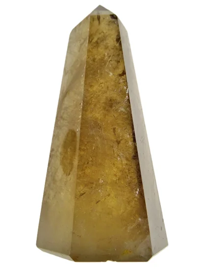 (image for) Rutilated Smoky Quartz: polished point (Madagascar)