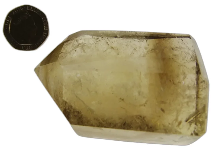 (image for) Smoky / Citrine Quartz: polished point (Madagascar)
