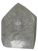 (image for) Rutilated Clear Quartz: polished point (Madagascar)