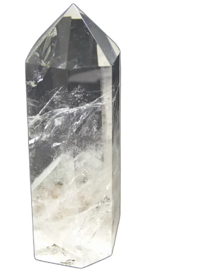 (image for) Clear Quartz: polished point - Phantom (Madagascar)