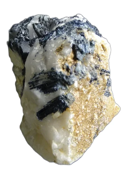 (image for) Tourmaline with Quartz: rough piece