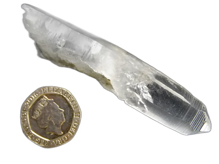 (image for) Tibetan Black Spot Quartz: crystal - Self-healed Lemurian