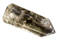 (image for) Rutilated Smoky Quartz: polished point - Phantom (Madagascar)