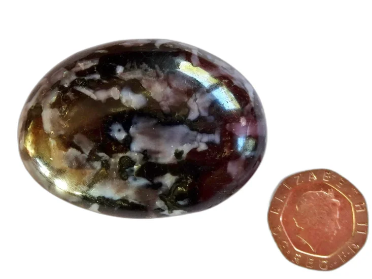 (image for) Indigo Gabbro (Mystic Merlinite): palmstone (Madagascar)