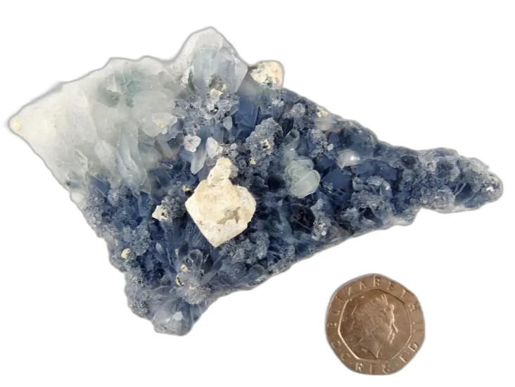 (image for) Blue Quartz: crystal cluster - Flower