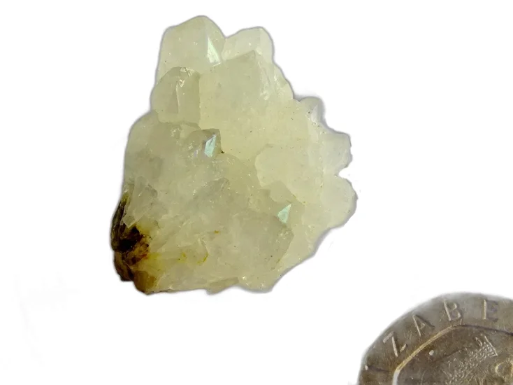(image for) Ananda Quartz (Anandalite): crystal cluster (India)