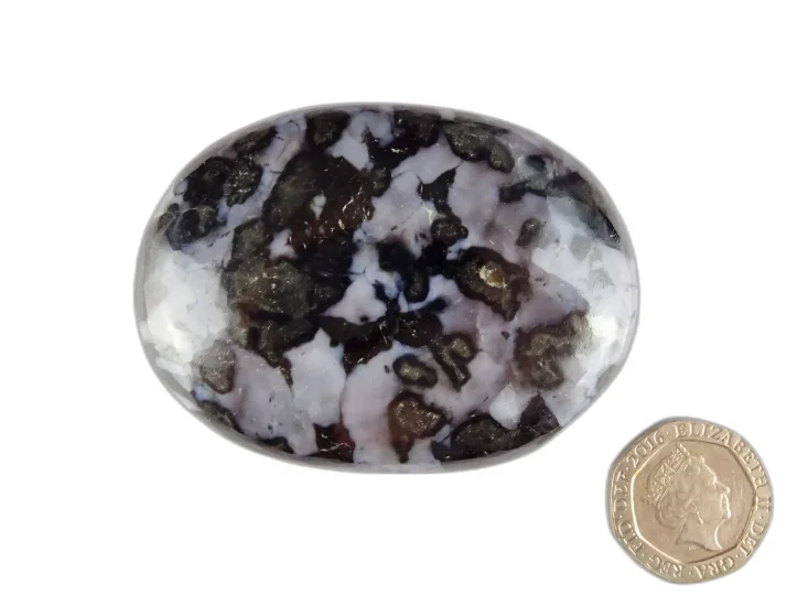 (image for) Indigo Gabbro (Mystic Merlinite): polished pebble (Madagascar)