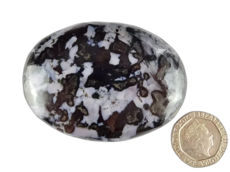 (image for) Indigo Gabbro (Mystic Merlinite): polished pebble (Madagascar)