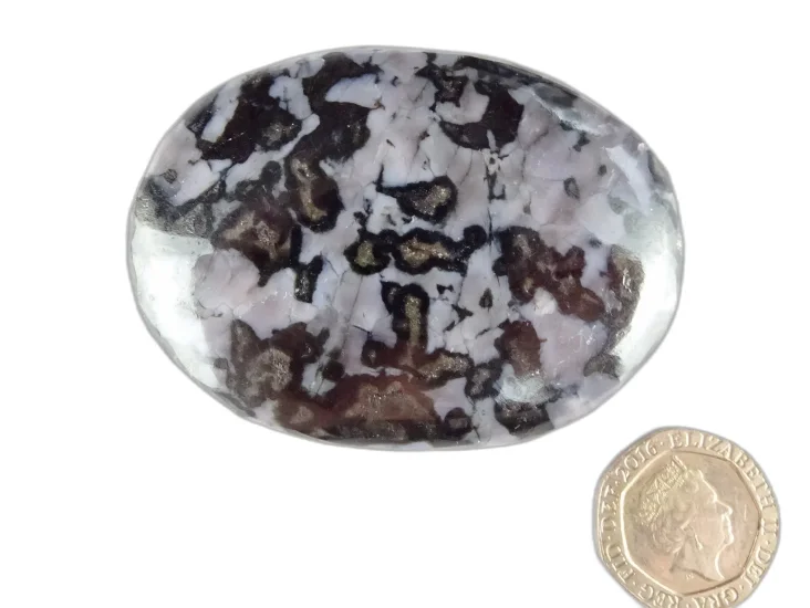 (image for) Indigo Gabbro (Mystic Merlinite): polished pebble (Madagascar)