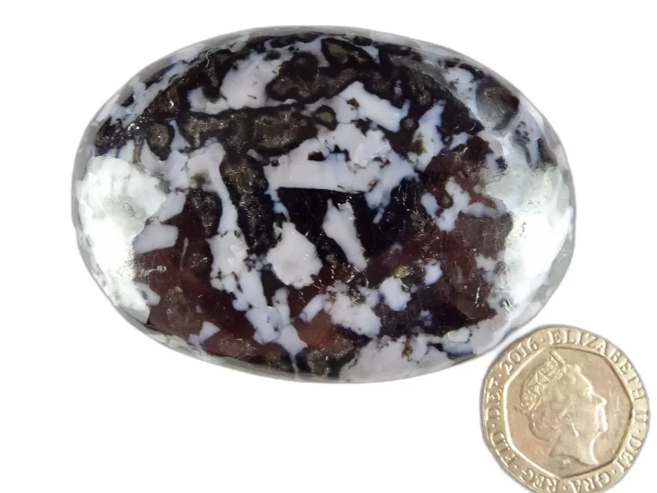 (image for) Indigo Gabbro (Mystic Merlinite): polished pebble (Madagascar)