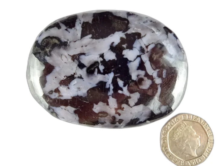 (image for) Indigo Gabbro (Mystic Merlinite): polished pebble (Madagascar)