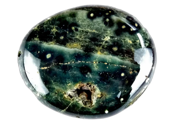 (image for) Ocean Jasper: polished pebble (Madagascar)