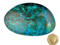 Chrysocolla Mix - A grade: polished pebble (Peru) (image for) Chrysocolla Mix - A grade: polished pebble (Peru)