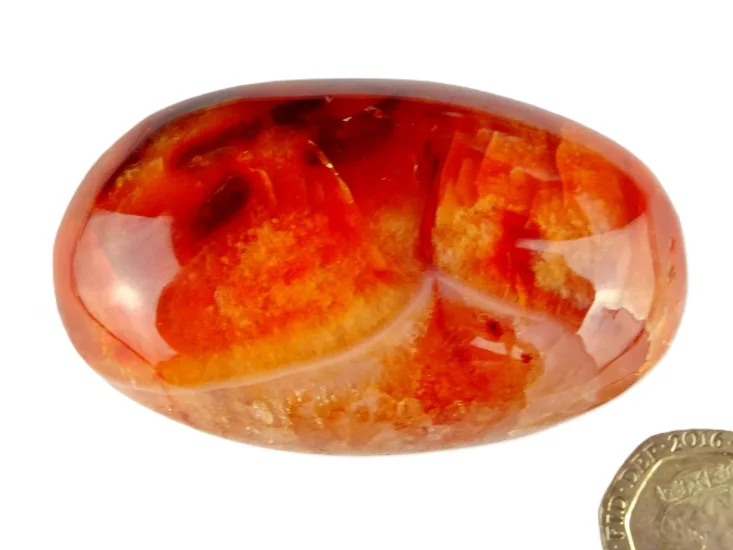 (image for) Carnelian: polished pebble (Madagascar)
