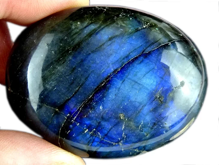 (image for) Labradorite - Spectrolite: polished pebble (Madagascar)