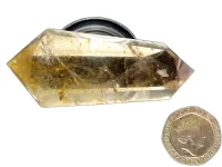 (image for) Rutilated Smoky Quartz: polished point - DT (Madagascar)