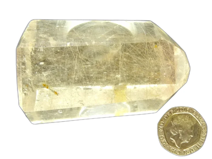 (image for) Rutilated Clear Quartz: polished point (Madagascar)