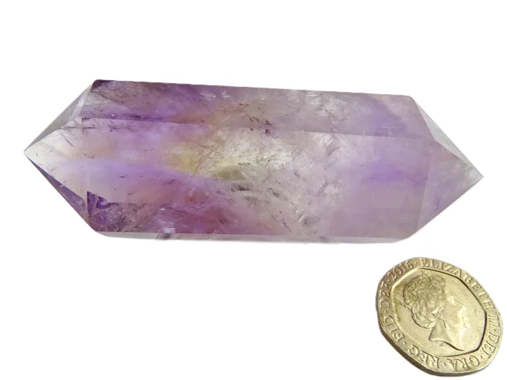 (image for) Ametrine: polished point - DT Phantom (Bolivia)