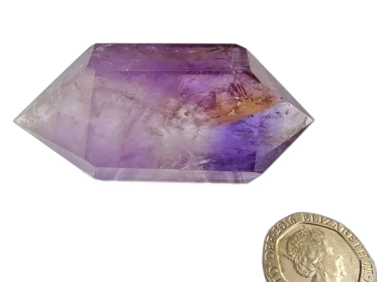 (image for) Ametrine: polished point - DT Phantom (Bolivia)