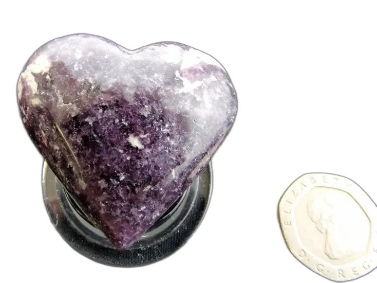 (image for) Lepidolite - AA grade: heart