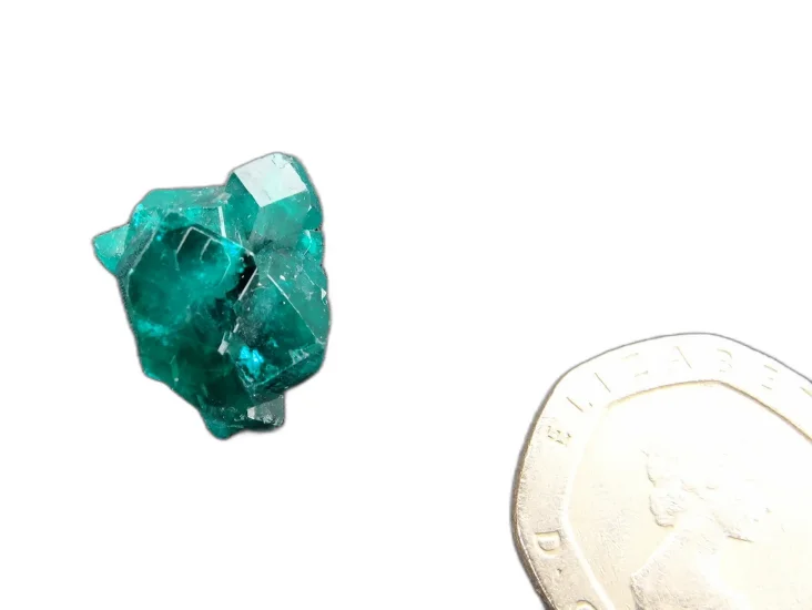 (image for) Dioptase: crystal cluster