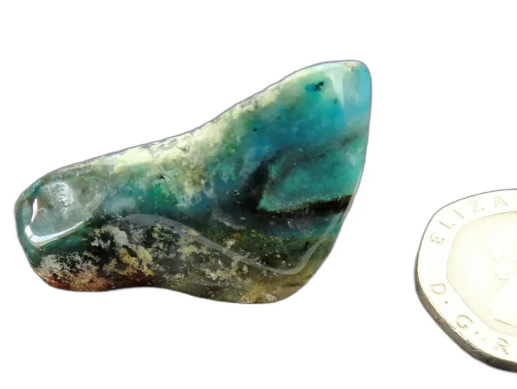 (image for) Chrysocolla Mix (Gemmy): polished piece