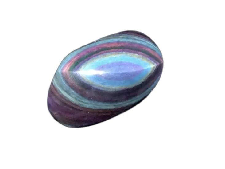 (image for) Obsidian &ndash; Rainbow (AA grade): polished piece