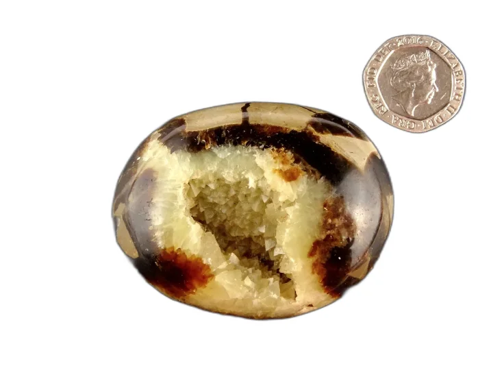 (image for) Septarian Nodule: polished pebble (Madagascar)