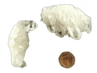 (image for) Clear Quartz: crystal cluster (Brazil) - pair