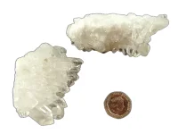(image for) Clear Quartz: crystal cluster (Brazil) - pair