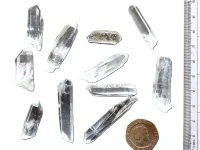 (image for) Clear Quartz: crystals (assorted formations)