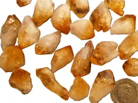 (image for) Citrine (heat-treated amethyst): crystals (xsmall)