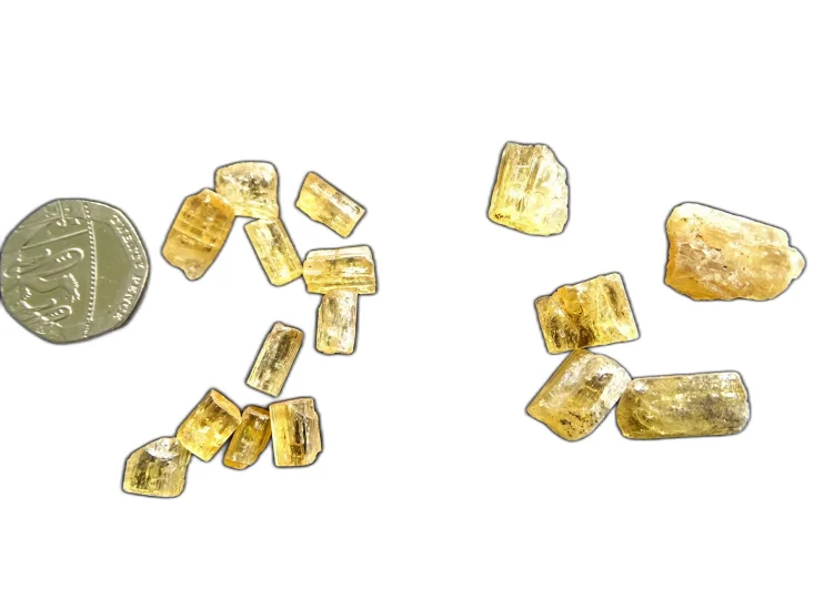 (image for) Topaz - Golden-yellow: crystals (small)