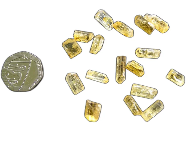 (image for) Topaz - Golden-yellow (A grade): crystals