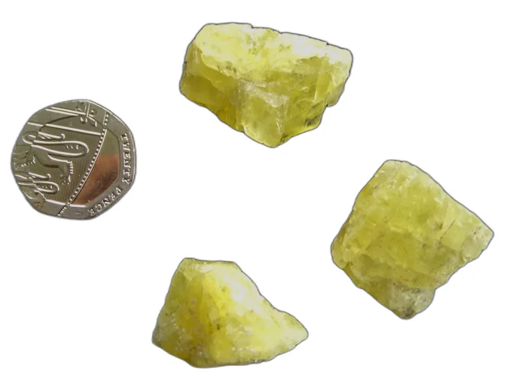(image for) Danburite - Yellow: rough pieces