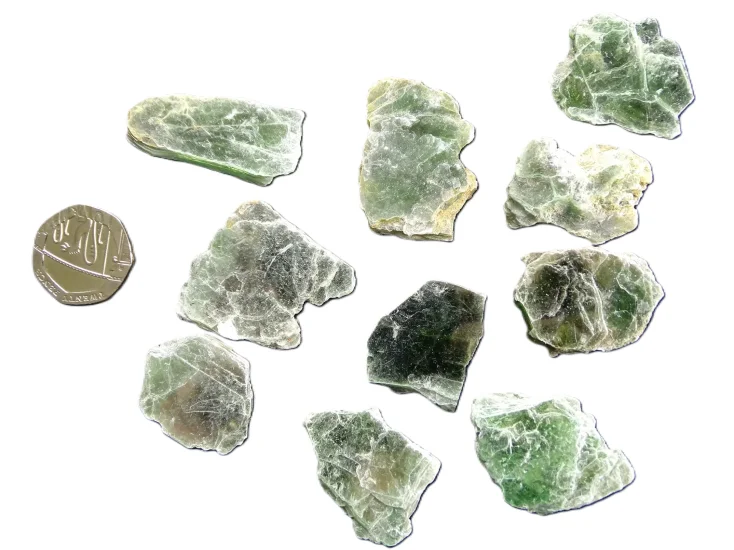 (image for) Mica - Emerald (Roscoelite): plates